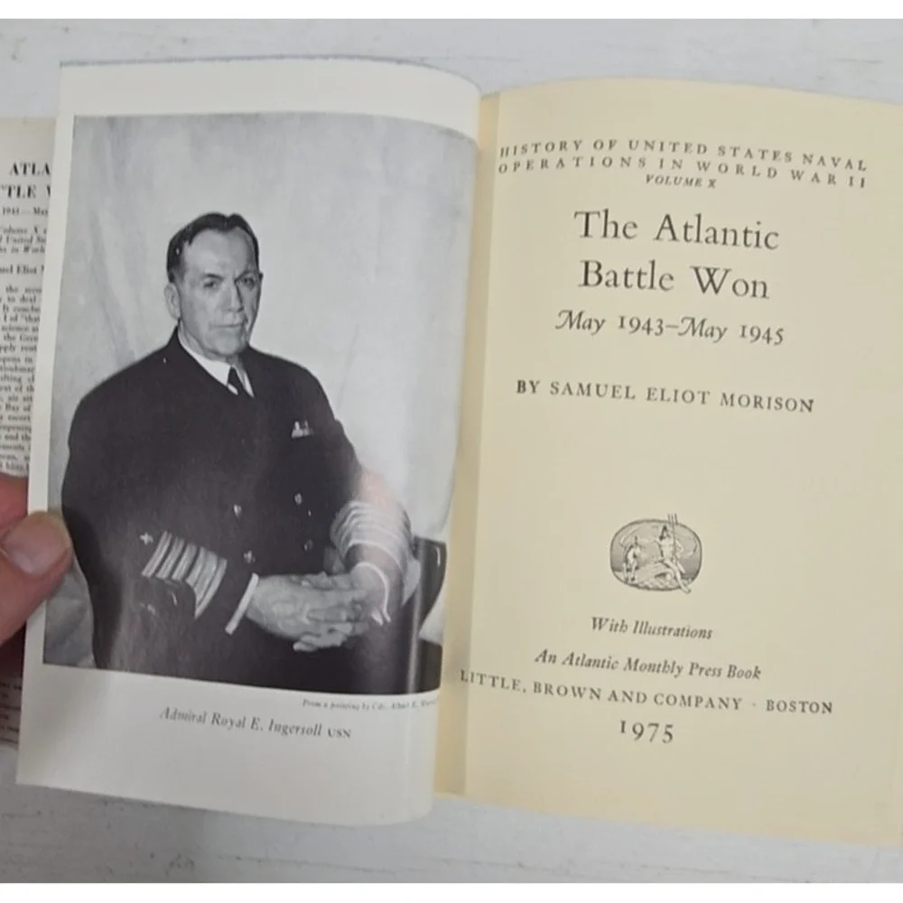 The Atlantic Battle Won WWII Naval History Samuel Eliot Morison 1975 Hardcover V